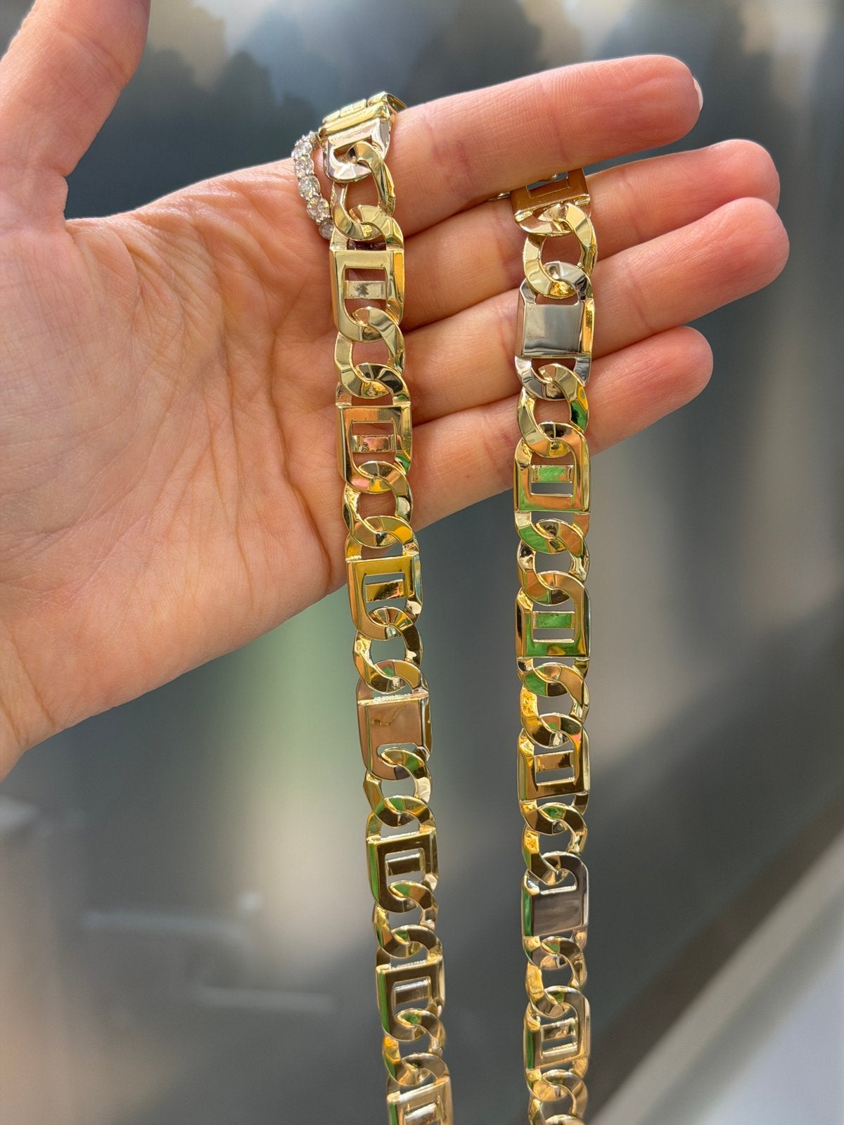14KT Goud - 128.6 Gram - Ketting - ROLLIE - Herenketting, Ophalen, Nieuw, Goud
