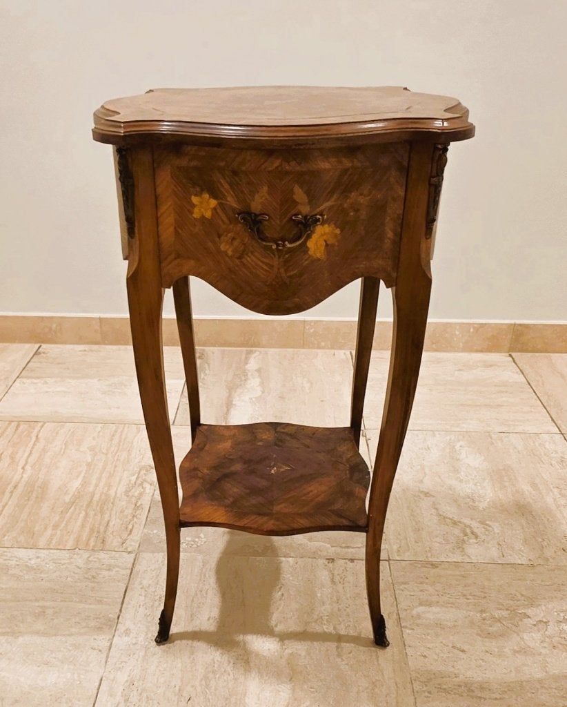 Meubel in Marquetterie Louis XV stijl, Antiek en Kunst, Ophalen of Verzenden