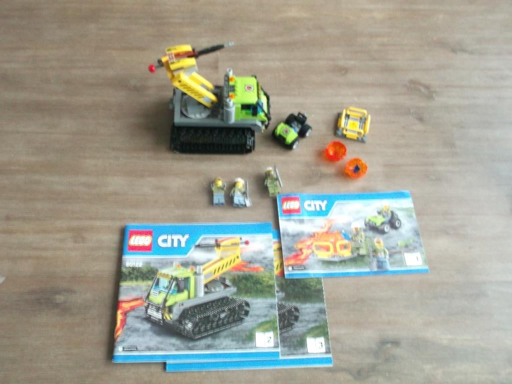 lego volcano explorers 60122 volcano crawler (2016), Ophalen of Verzenden, Gebruikt, Complete set, Lego