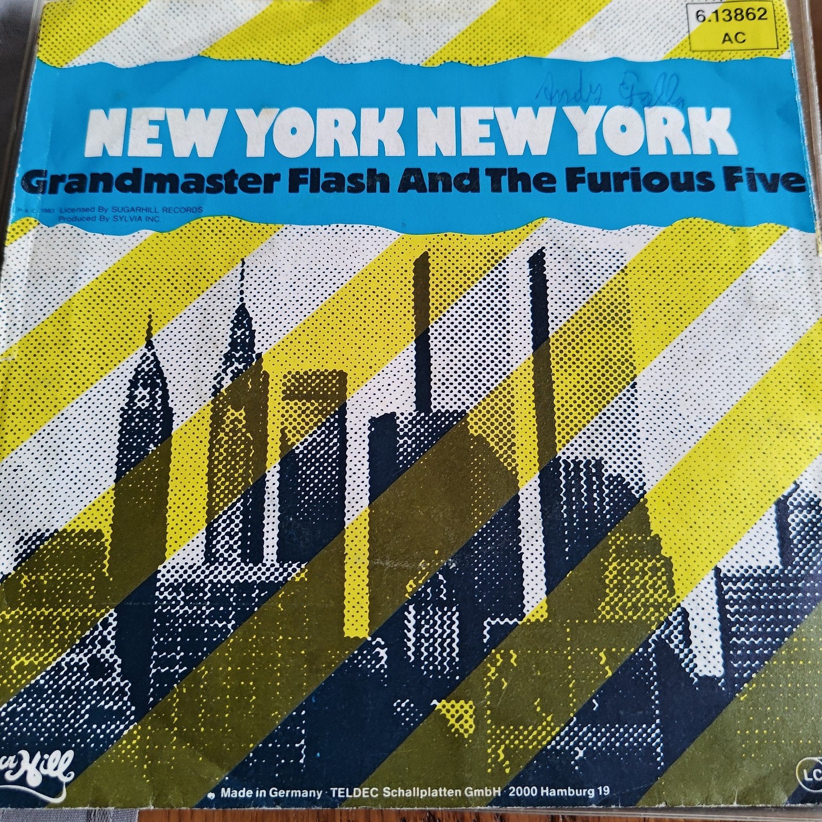 Grandmaster Flash - New York New York (7 inch vinyl), Cd's en Dvd's, Gebruikt, 7 inch, Ophalen of Verzenden, EP