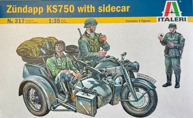 Coelianmodels, Italeri, 0317, Zündapp KS750, 1/35, € 12,99, Tank, Italeri, 1:32 tot 1:50, Nieuw