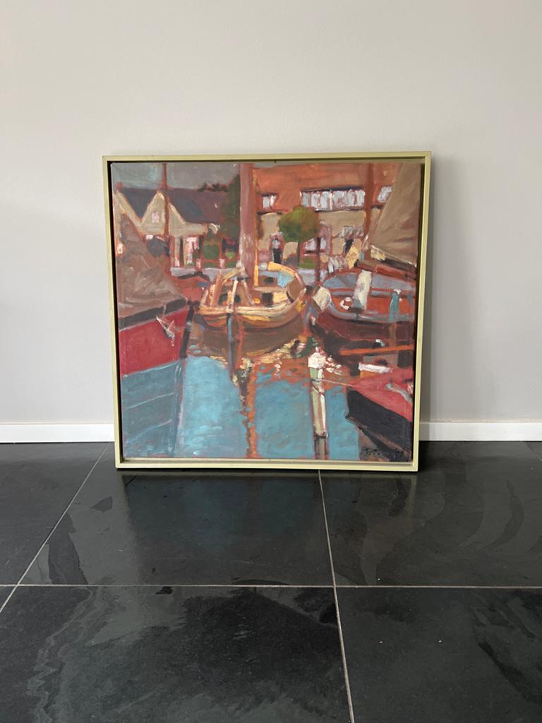Schilderij Botter Spakenburg door Saskia Wevers (2002), Ophalen