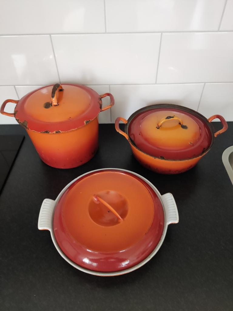 Vintage Gietijzeren Pannen, Ophalen of Verzenden
