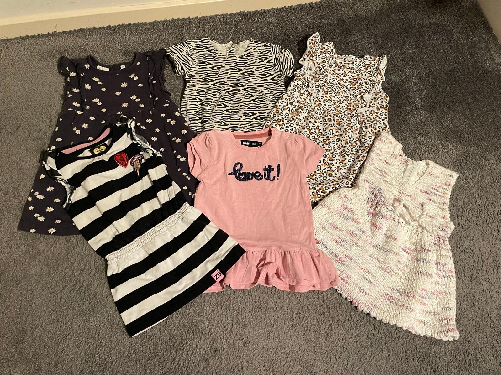 6 zomer jurkjes maat 86, Kinderen en Baby's, Babykleding | Maat 86, Ophalen of Verzenden, Zo goed als nieuw, Meisje, Jurkje of Rokje