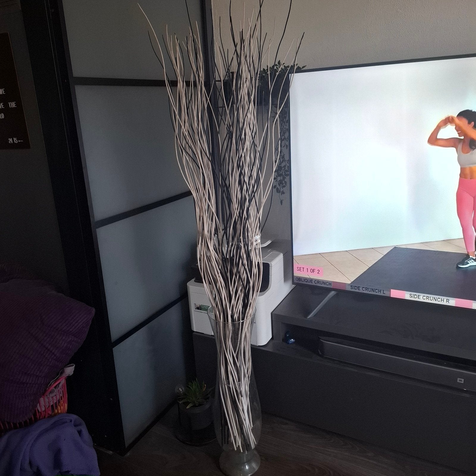 IKEA decoratie takken, Ophalen, Gebruikt, Transparant, Inclusief decoratie