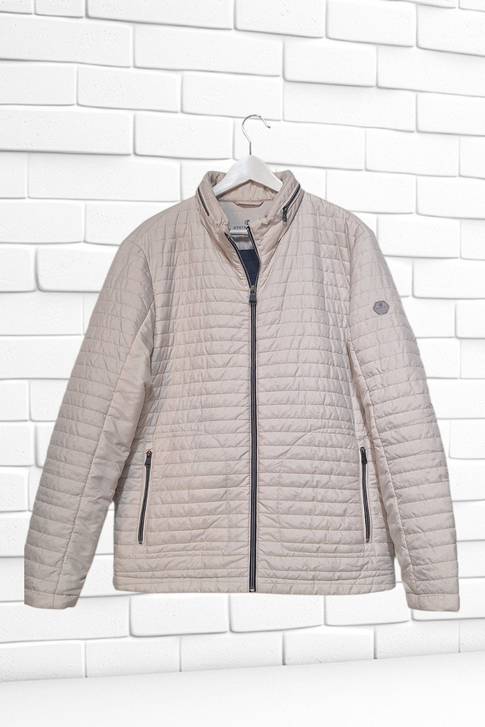 State of Art Heren Jas Maat 52 (L) Beige, State of Art, Maat 52/54 (L), Verzenden, Beige