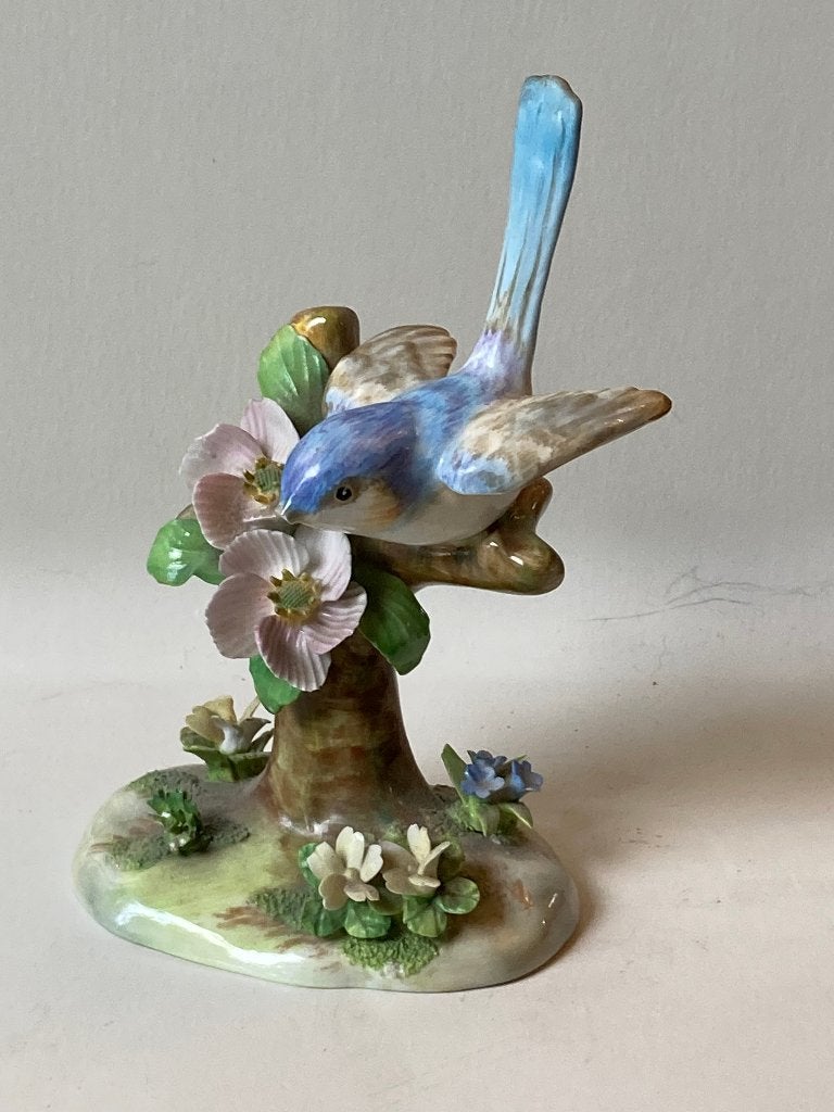 Porseleinen beeldje winterkoninkje Crown Staffordshire, Ophalen of Verzenden