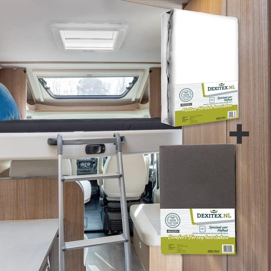 Textielpakket Hefbed 1 Molton + 1 Jersey hoeslaken 1 x Molto, Caravans en Kamperen, Camper-accessoires, Niet ingevuld, Niet ingevuld