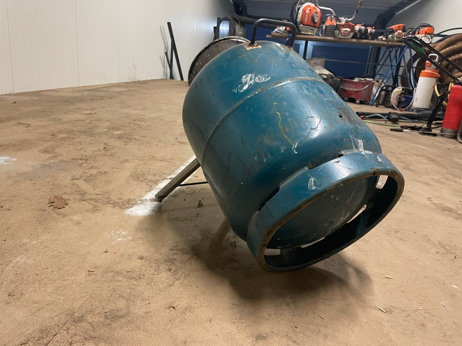 Gas fles/ melkbus voor carbiet schieten, Ophalen, Gebruikt