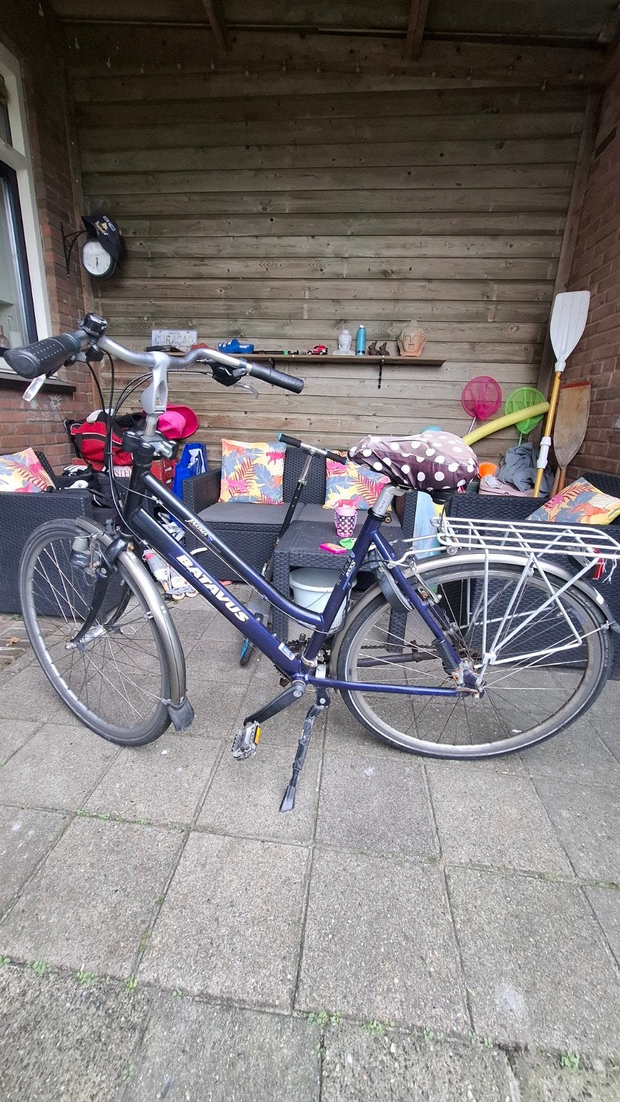 heren en dames batavus fiets, Ophalen, Gebruikt, Velgrem, Versnellingen