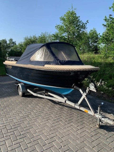 *** Wiedesloep 530  20 Pk Mercury Bimnitop***, Watersport en Boten, Sloepen, Gebruikt, 2.00 meter, 53 m, Rondzit