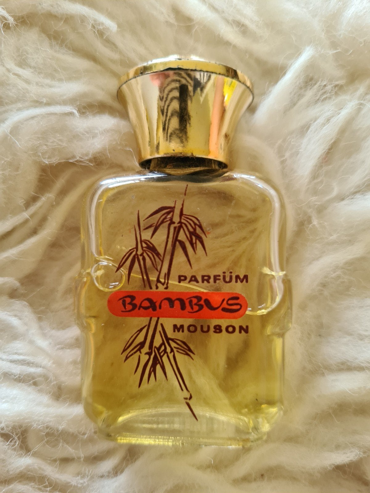 Vintage Bambus Mouson Parfum miniatuur(ca. 1968–1972), Ophalen