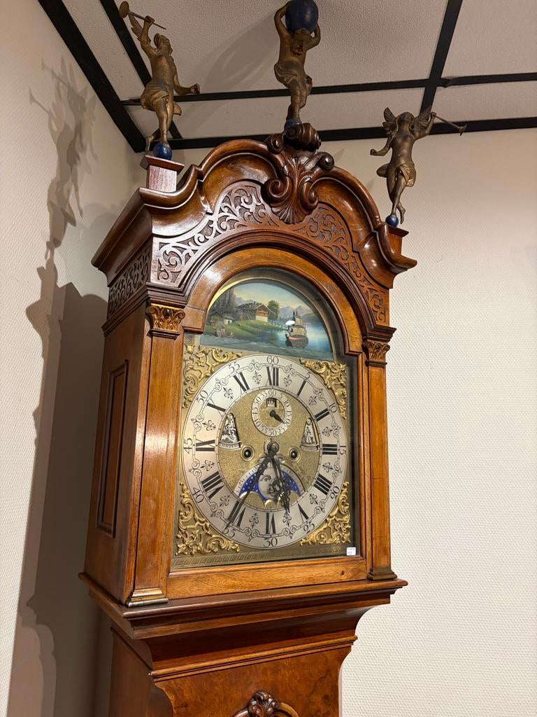 Antiek Amsterdams Horloge met Scheepjesmechaniek, Ophalen
