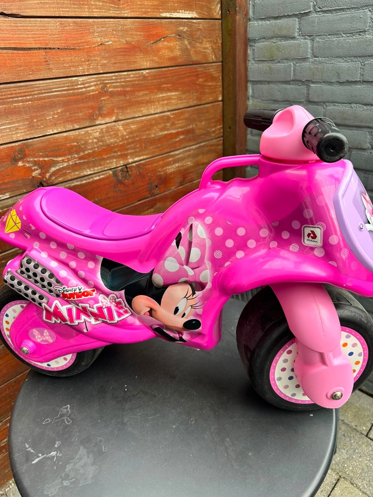 Minnie Mouse loopmotor roze, Ophalen of Verzenden, Gebruikt, Loopfiets