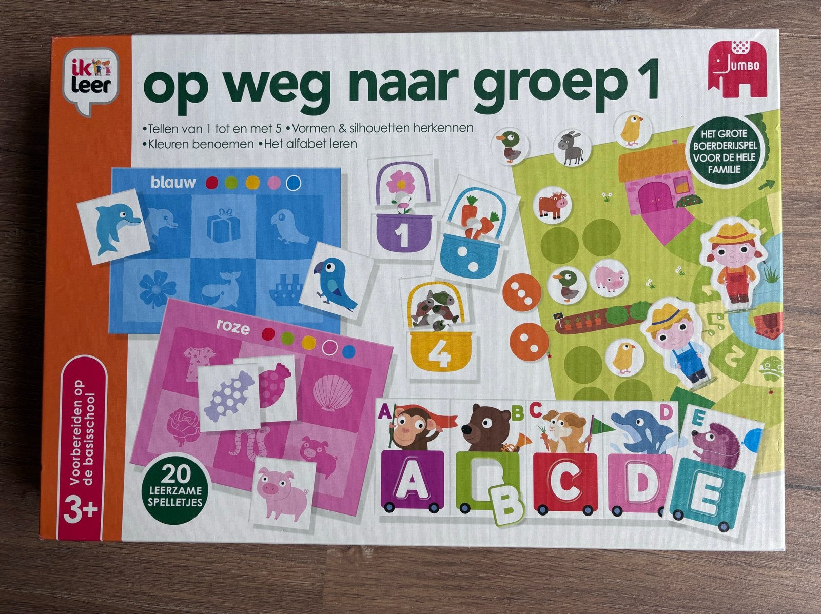 Jumbo Ik leer: Op weg naar groep 1 - Educatief spel, Ophalen, Zo goed als nieuw, Puzzelen