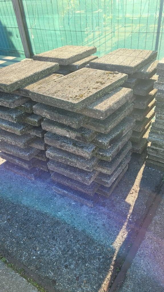 betontegels 60x40, Ophalen, Gebruikt, Beton, Terrastegels