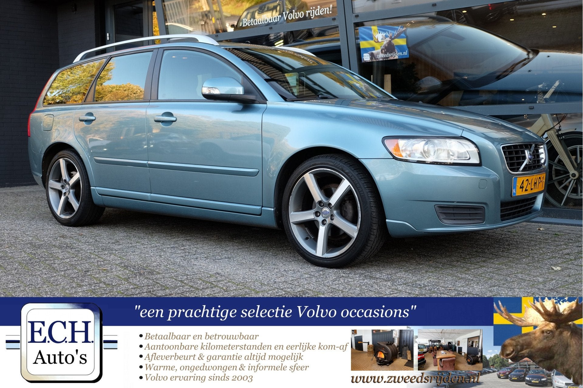 Volvo V50 2.0 145 pk Momentum 18 inch, Trekhaak (bj 2010), Auto's, Stof, 4 cilinders, Met garantie (alle), Origineel Nederlands