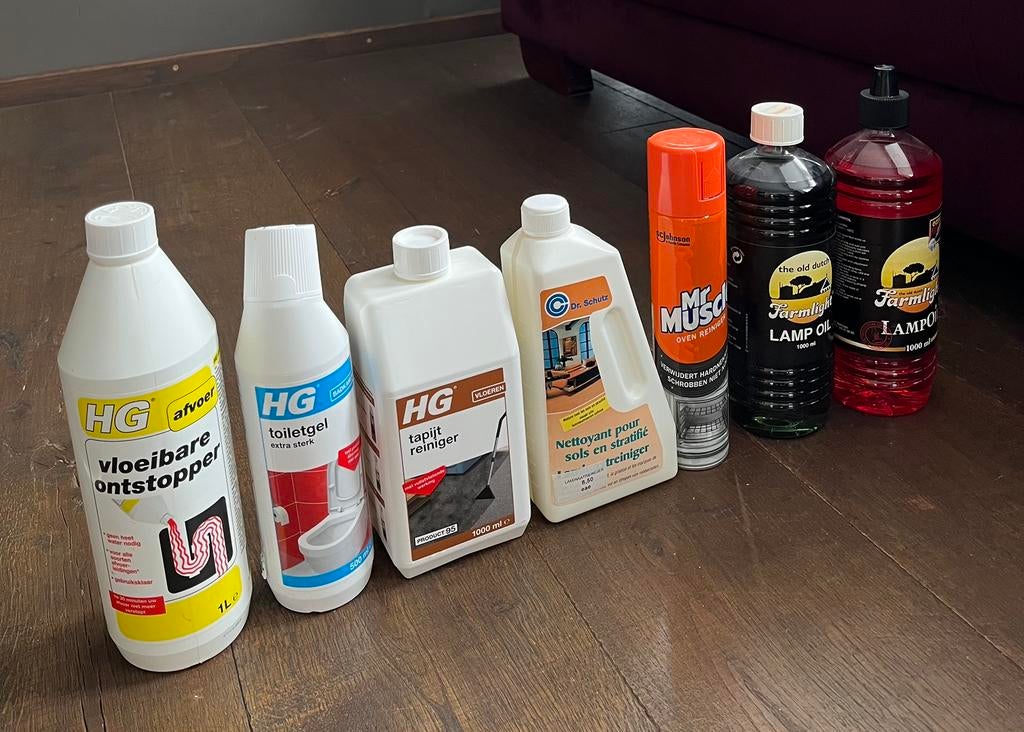 •schoonmaakmiddelen; lampolie, Ophalen of Verzenden, Schoonmaakmiddel