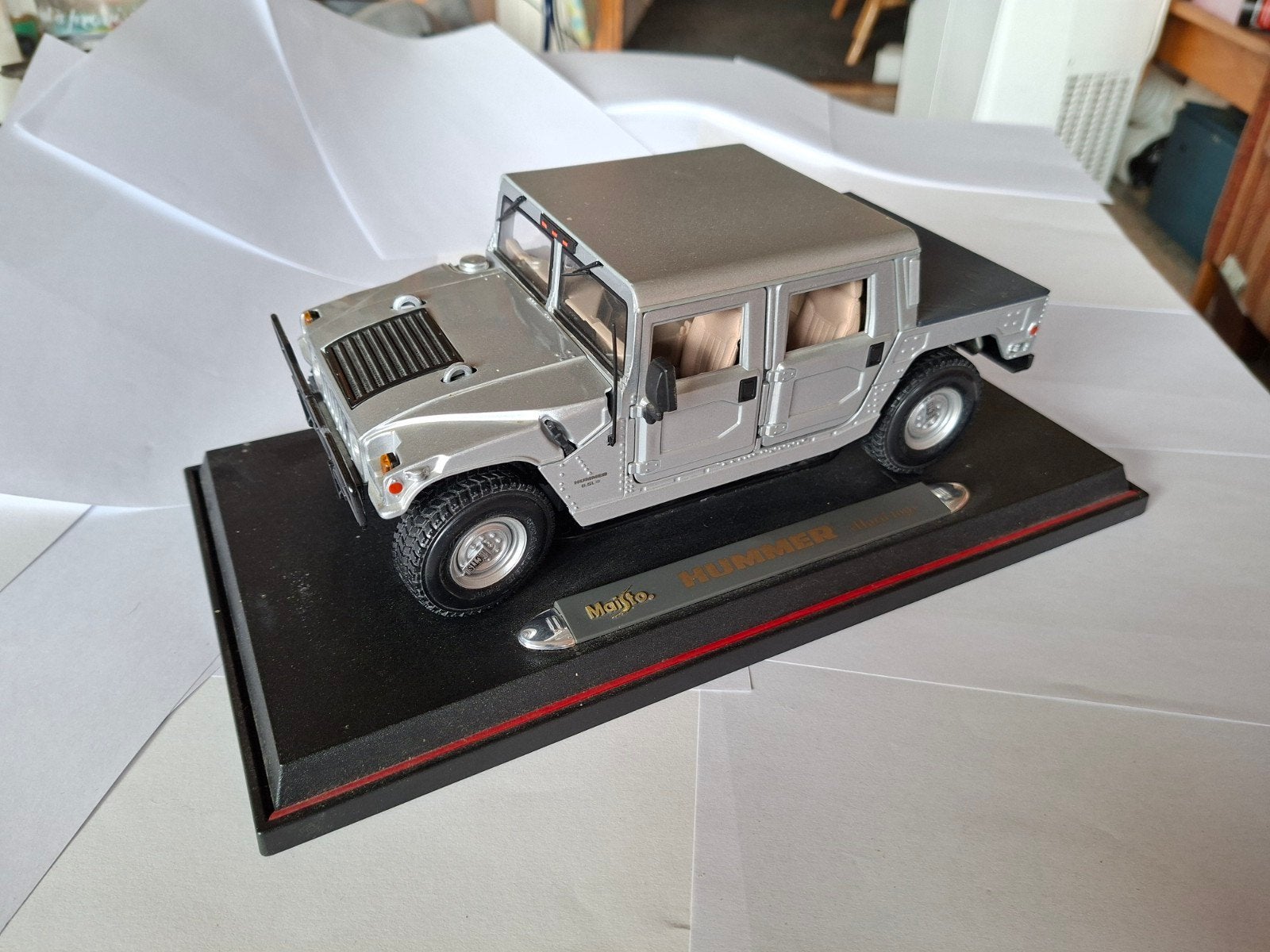 Hummer H1 Hard Top 4x4 1:18, Hobby en Vrije tijd, Ophalen of Verzenden, Zo goed als nieuw, Auto, Maisto