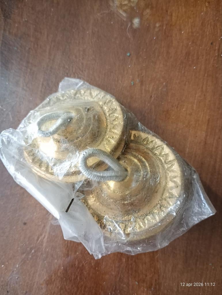 Vinger cymbalen (7 stuks), Ophalen of Verzenden, Nieuw, Goud, Overige materialen