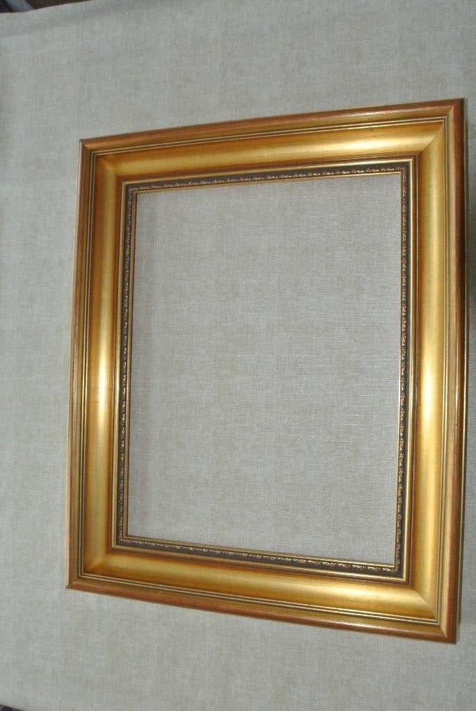 Schilderijlijst, gouden lijst, Huis en Inrichting, Woonaccessoires | Lijsten, Ophalen of Verzenden, Met sierrand, Schilderijlijst