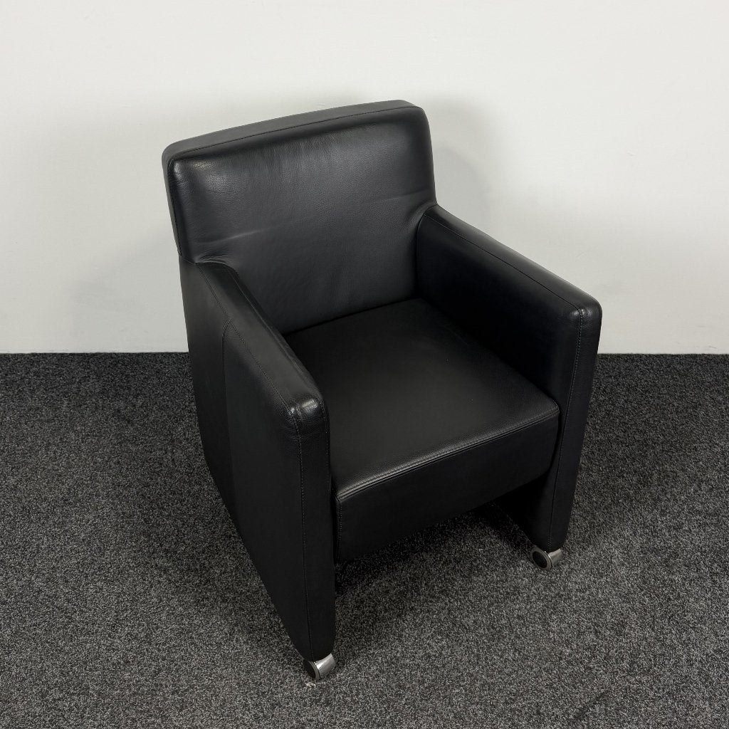 Verrijdbare Fauteuil - Zwart 26251, Huis en Inrichting, Ophalen, Gebruikt, 75 tot 100 cm, 50 tot 75 cm