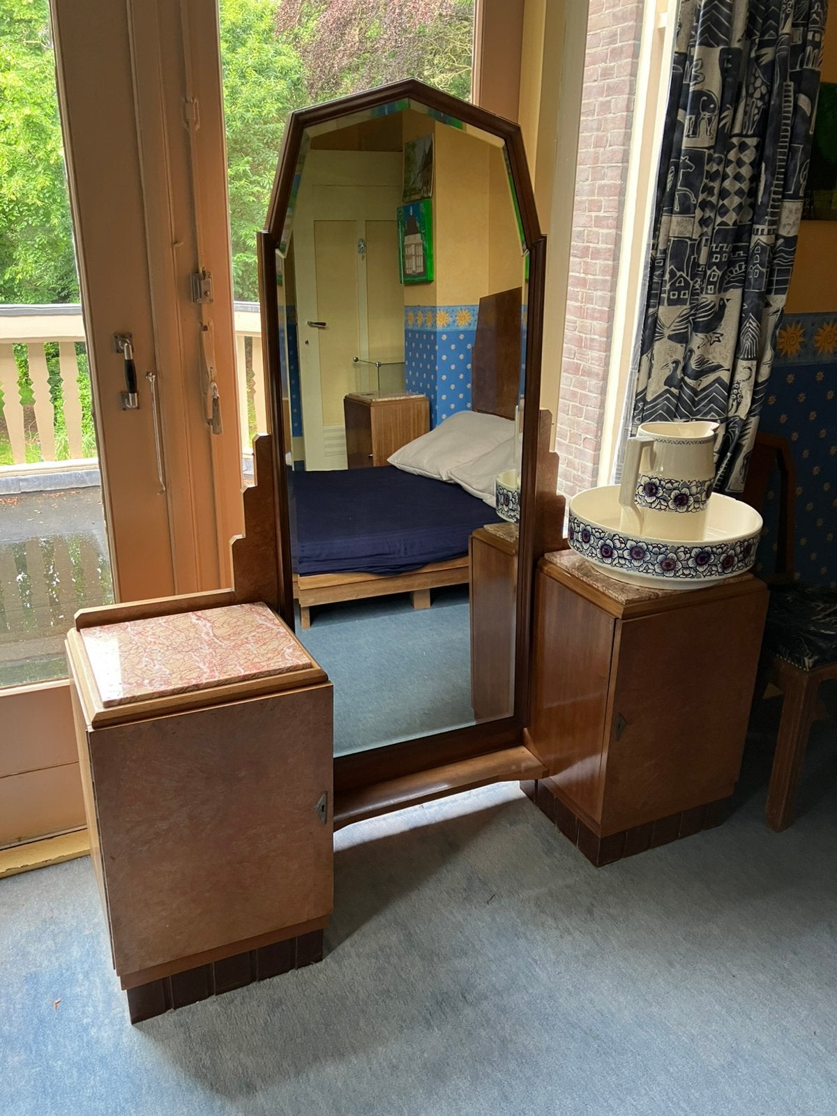 Art deco kaptafel, Antiek en Kunst, Ophalen, Rechthoekig