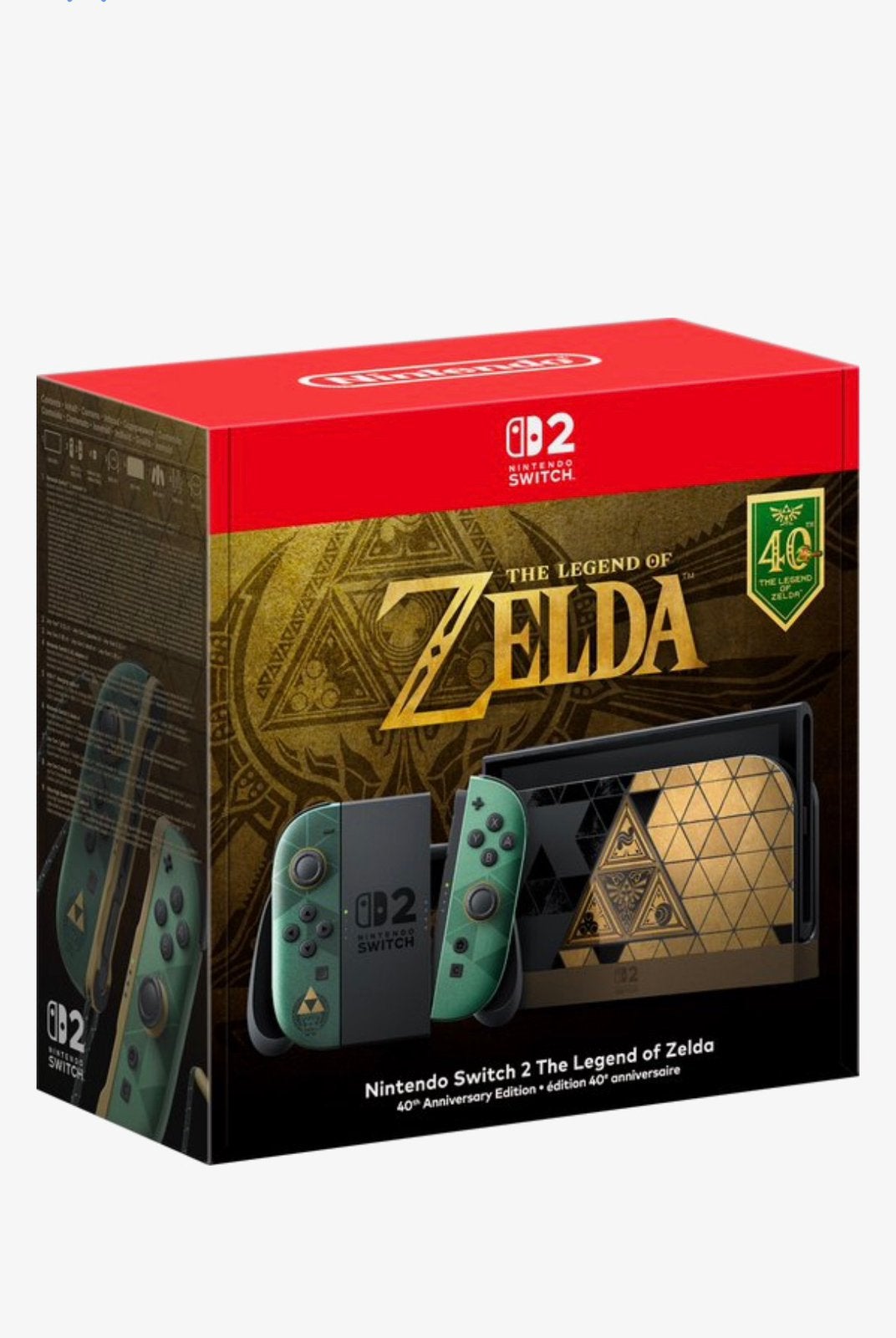Nintendo Switch 2 – The Legend of Zelda 40th Anniversary, Ophalen of Verzenden, Nieuw, Met games