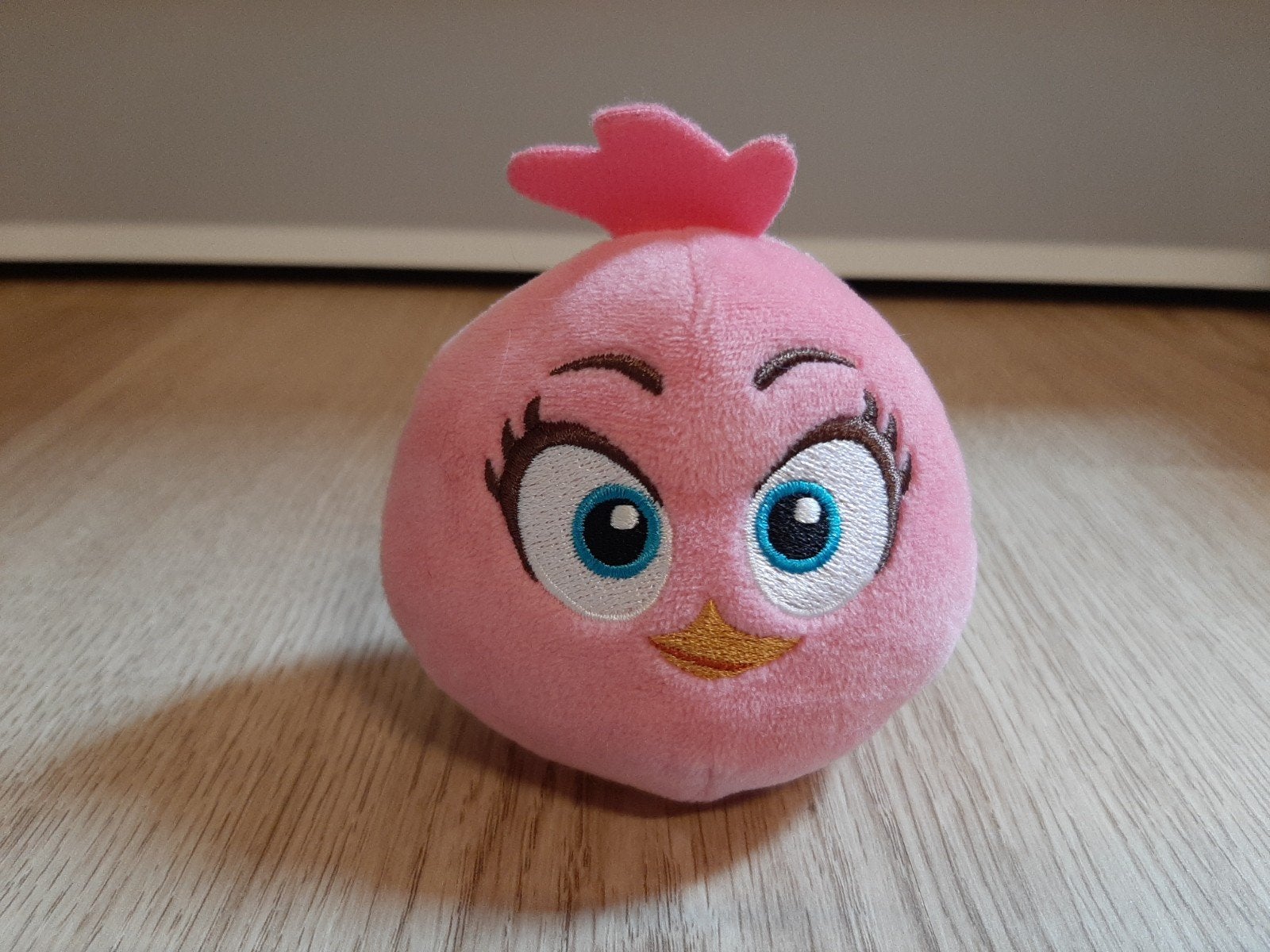Roze angry birds knuffeltje 9 cm, Ophalen of Verzenden, Nieuw