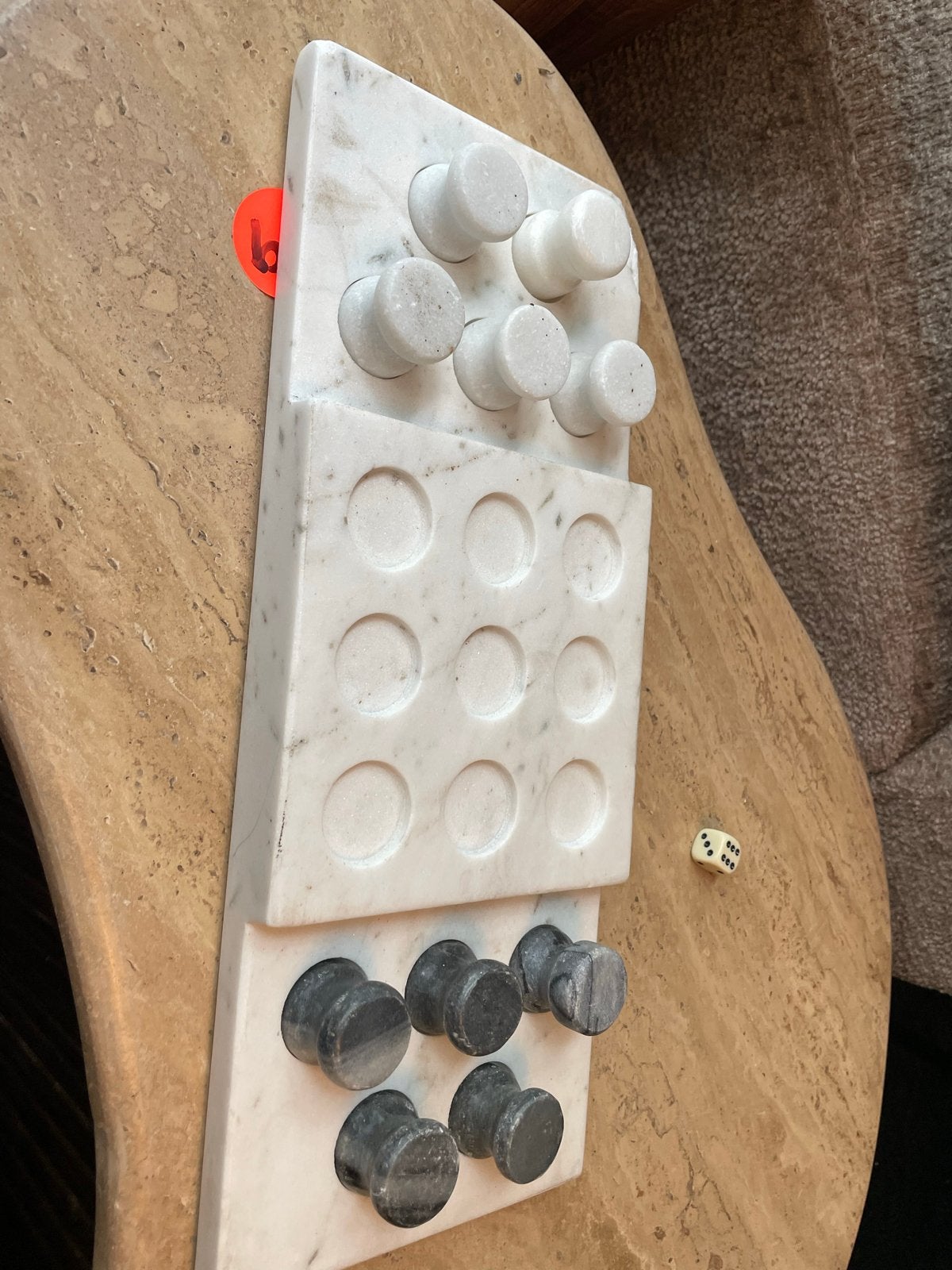 Marmeren Halma Spel - Uniek Design, Hobby en Vrije tijd, Gezelschapsspellen | Bordspellen, Een of twee spelers, Ophalen, Nieuw