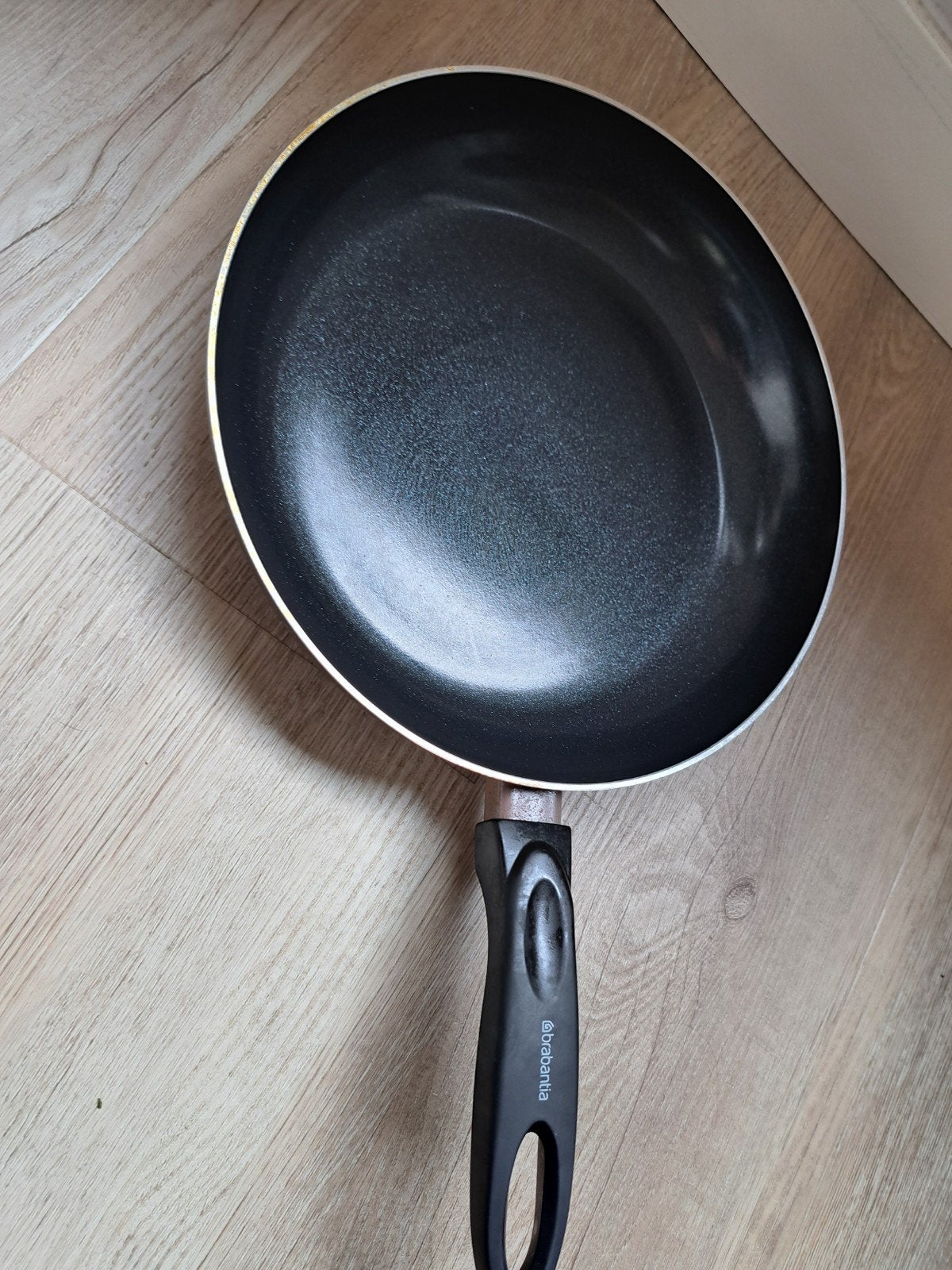 Brabantia Koekenpan - Gebruikt op gas, Gebruikt, Antiaanbaklaag, Ophalen of Verzenden, Overige materialen
