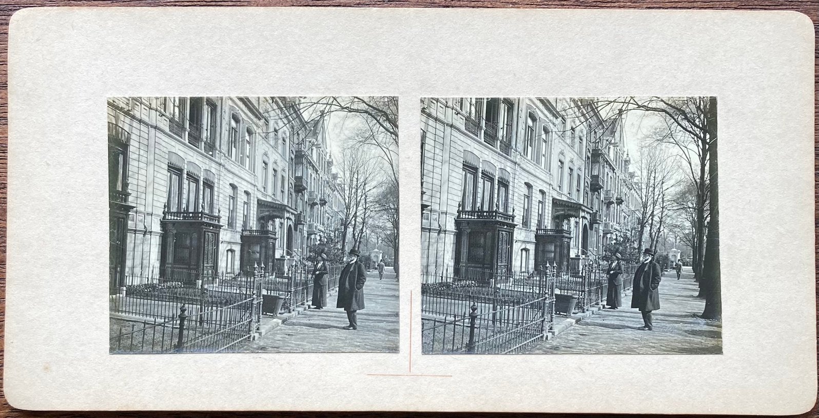 Stereofoto PLANTAGE FRANSCHELAAN AMSTERDAM 1914, Gebruikt, Verzenden, Foto, Gebouw