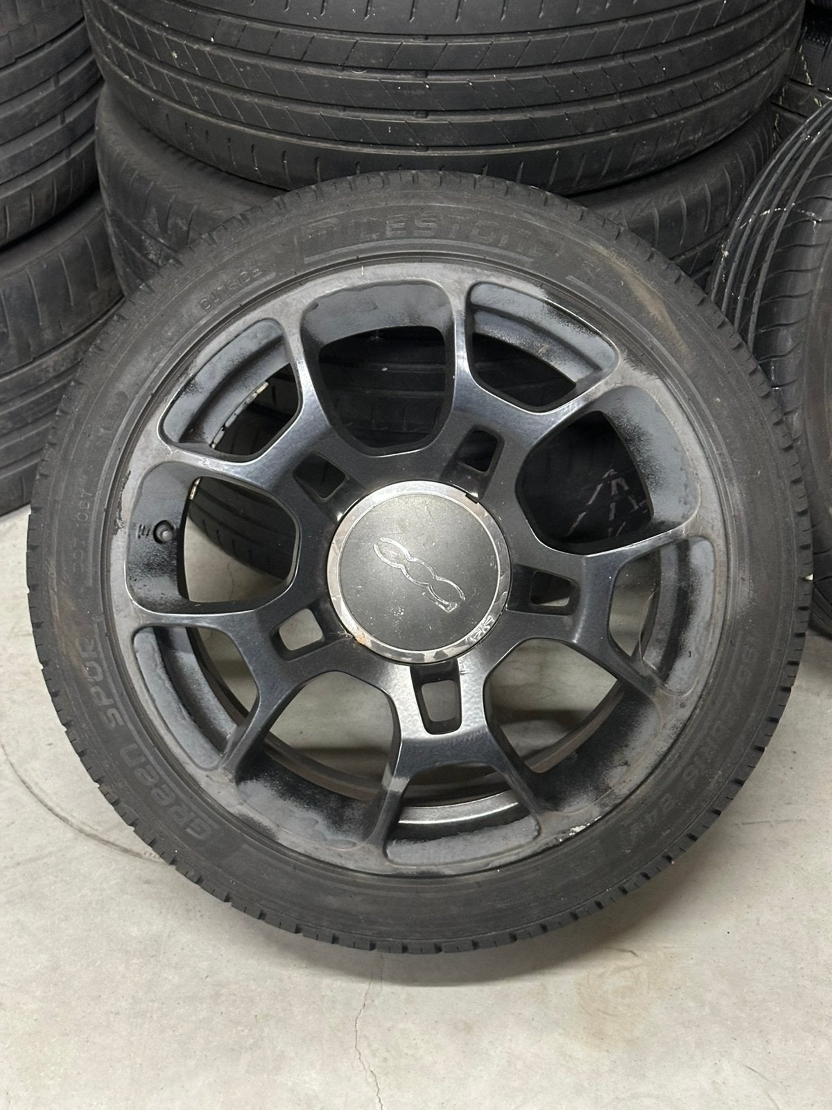 Originele 4x98 16 inch Fiat 500 Velgen & Banden set, Auto-onderdelen, Banden en Velgen, 16 inch, Banden en Velgen, Ophalen of Verzenden
