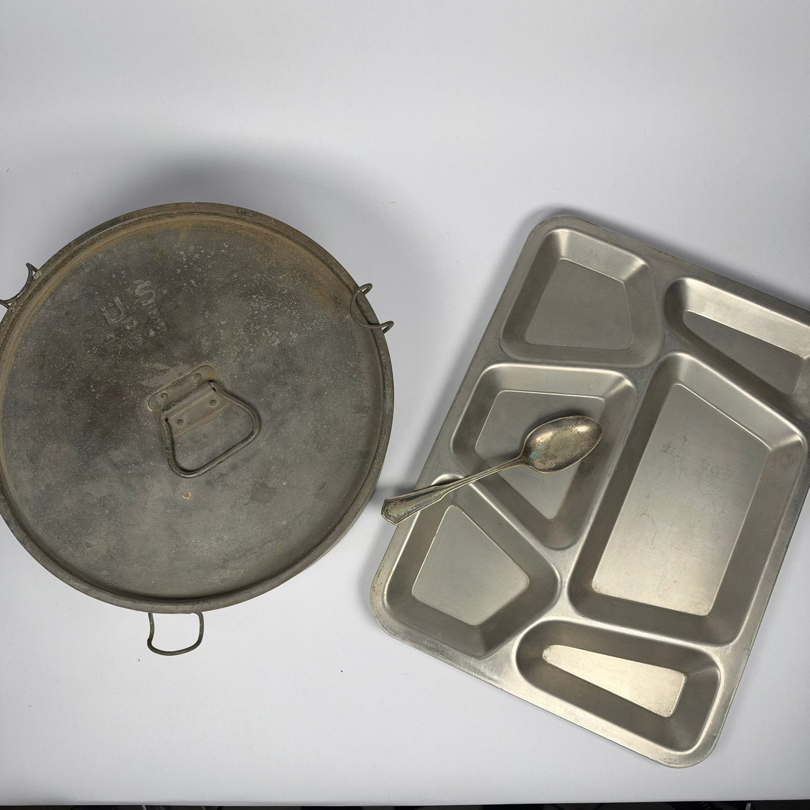 Us pot en mess tray 1943/44, Ophalen of Verzenden, Amerika