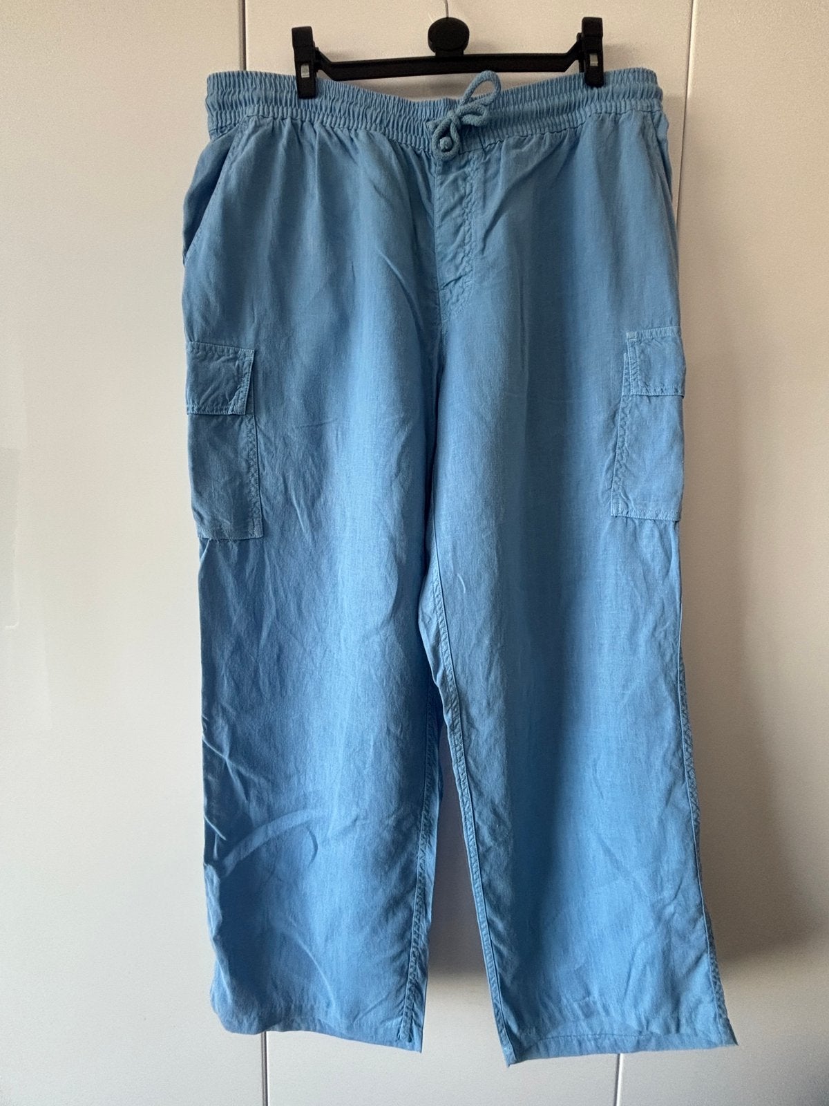 Vilebrequin linnen broek maat 3XL, Verzenden, Zo goed als nieuw, Overige maten, Blauw