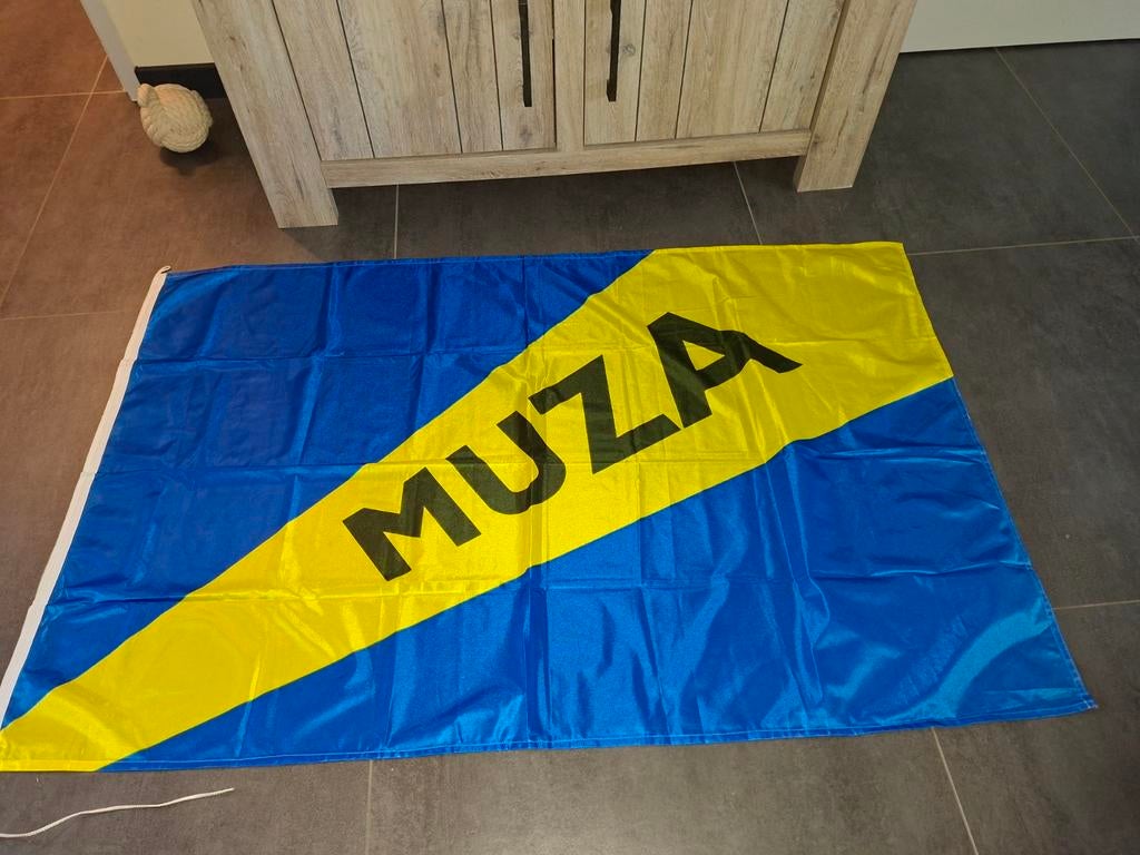 Scheepvaart vlag muza, Ophalen of Verzenden, Zo goed als nieuw, Reclamebord