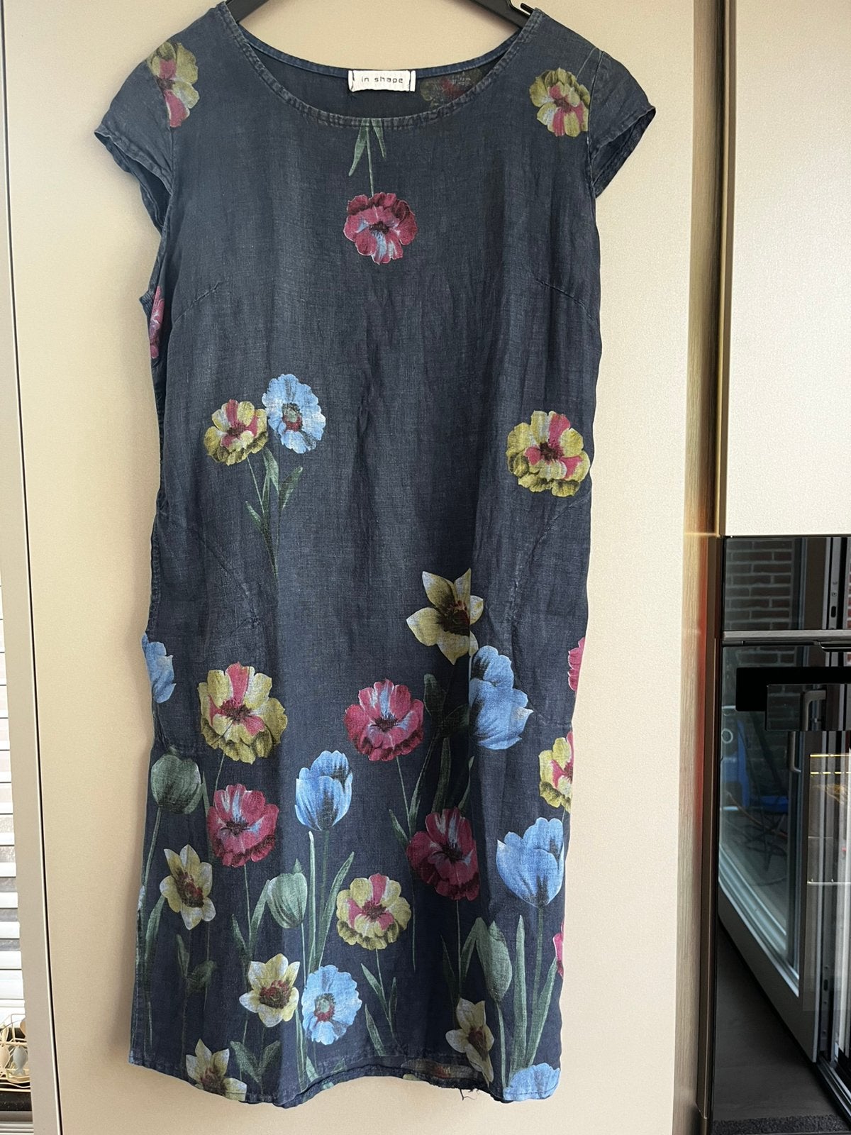 Zomerjurkje maat s ‘in Shape’, Blauw, Ophalen of Verzenden, Zo goed als nieuw, Maat 34 (XS) of kleiner