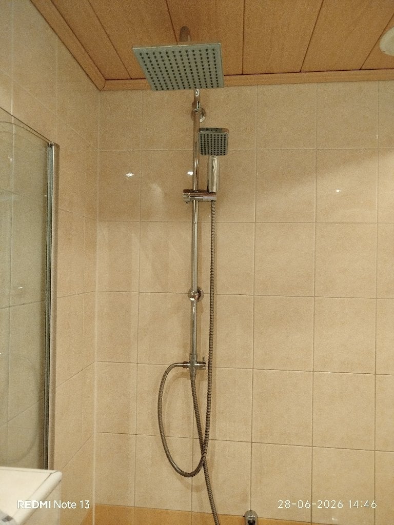 Regendouche met losse handset Chrome, Doe-het-zelf en Verbouw, Sanitair, Zo goed als nieuw, Douche, Chroom, Ophalen