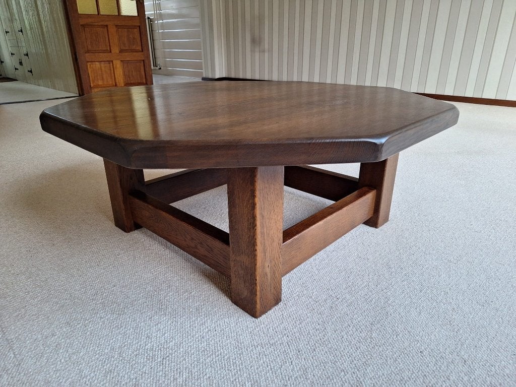 Salontafel 8 hoekig, Ophalen, Gebruikt, Eikenhout, Overige vormen