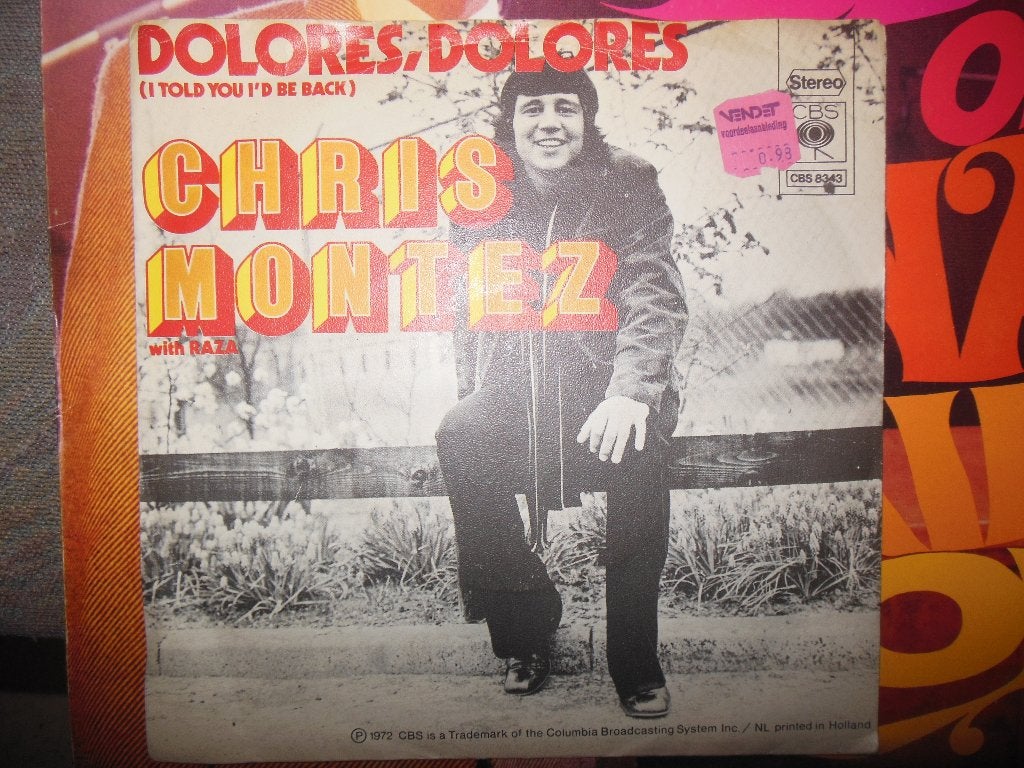 single chris montez dolores 45rpm jukebox vinyl record 7'', Gebruikt, 7 inch, Ophalen of Verzenden, Pop