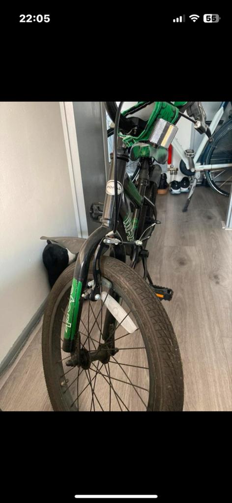 BMX fiets Max, groen/zwart, 20 inch, Staal, Velgrem, V-brakes, Ophalen of Verzenden
