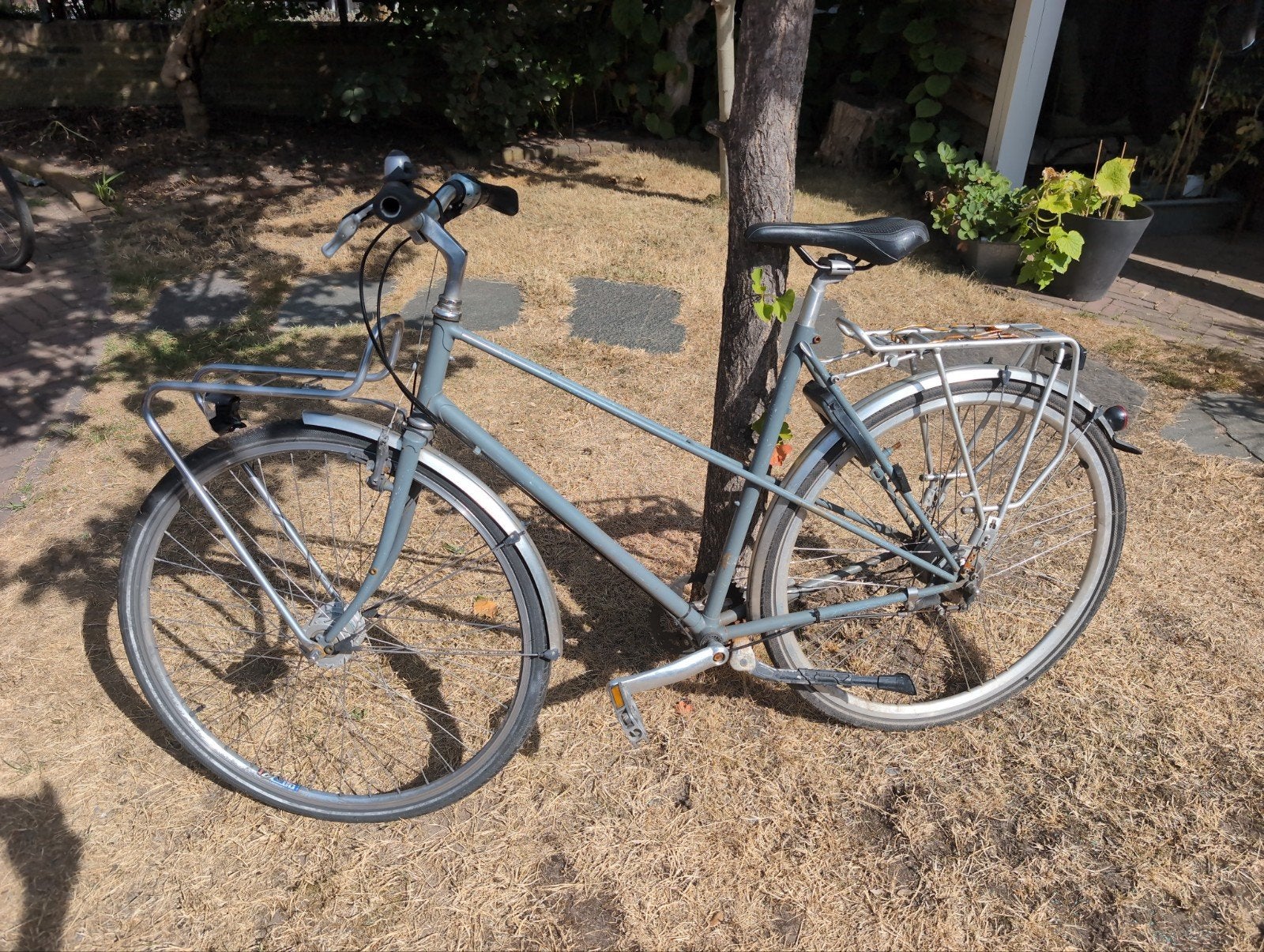 Gebruikte retro  fiets met 7 versnellingen, opknappertje, Ophalen, Velgrem, Versnellingen, Giant
