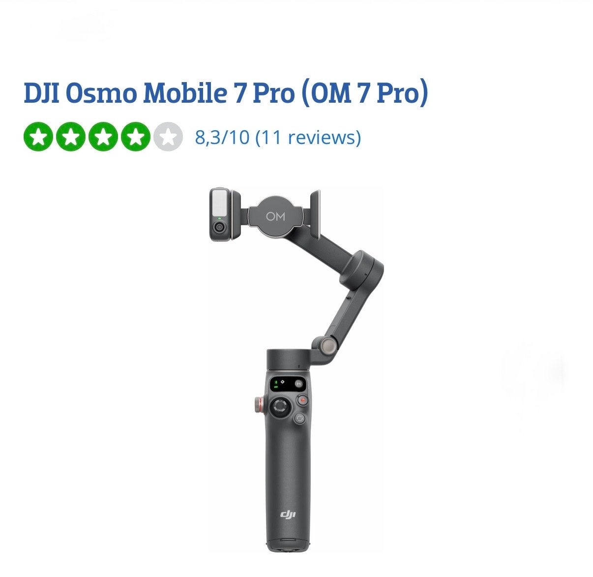 DJI Osmo Mobile 7 Pro (OM 7 Pro) - Zo goed als nieuw, Overige merken, Overige typen, Overige soorten, Ophalen of Verzenden