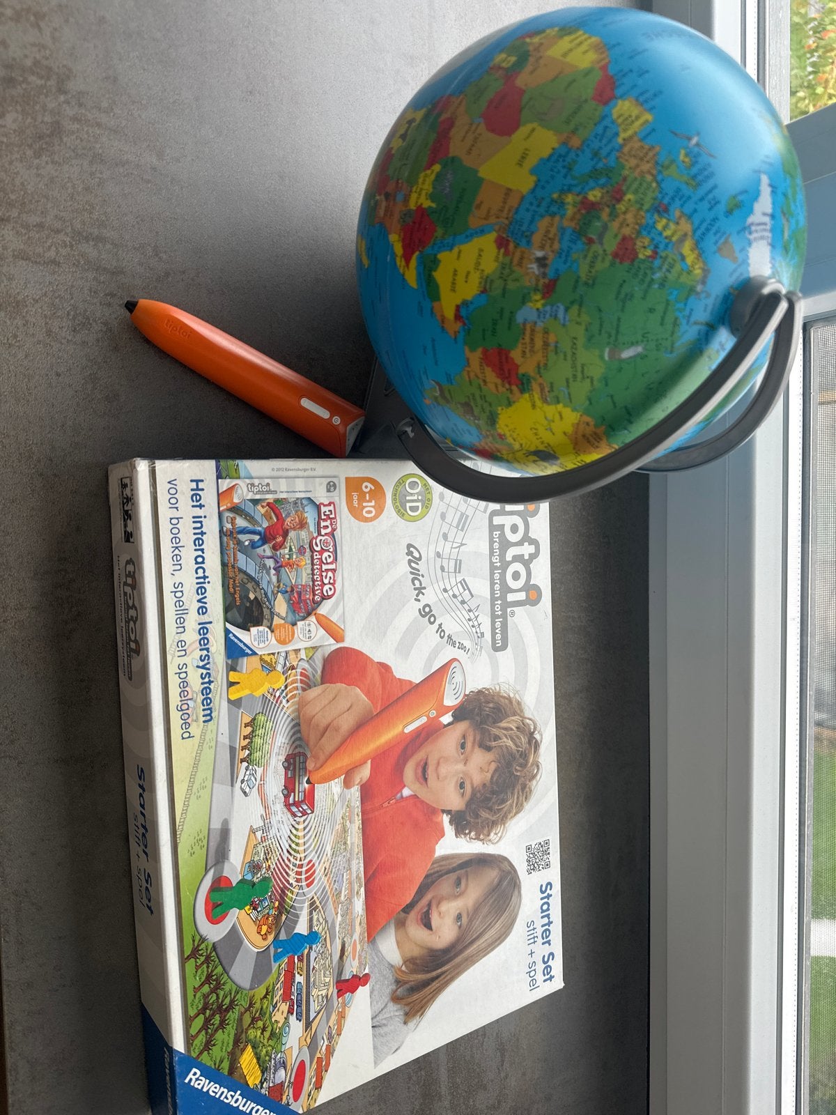 tiptoi Starter Set met spel en wereldbol, Ophalen of Verzenden, Zo goed als nieuw, Taal en Lezen