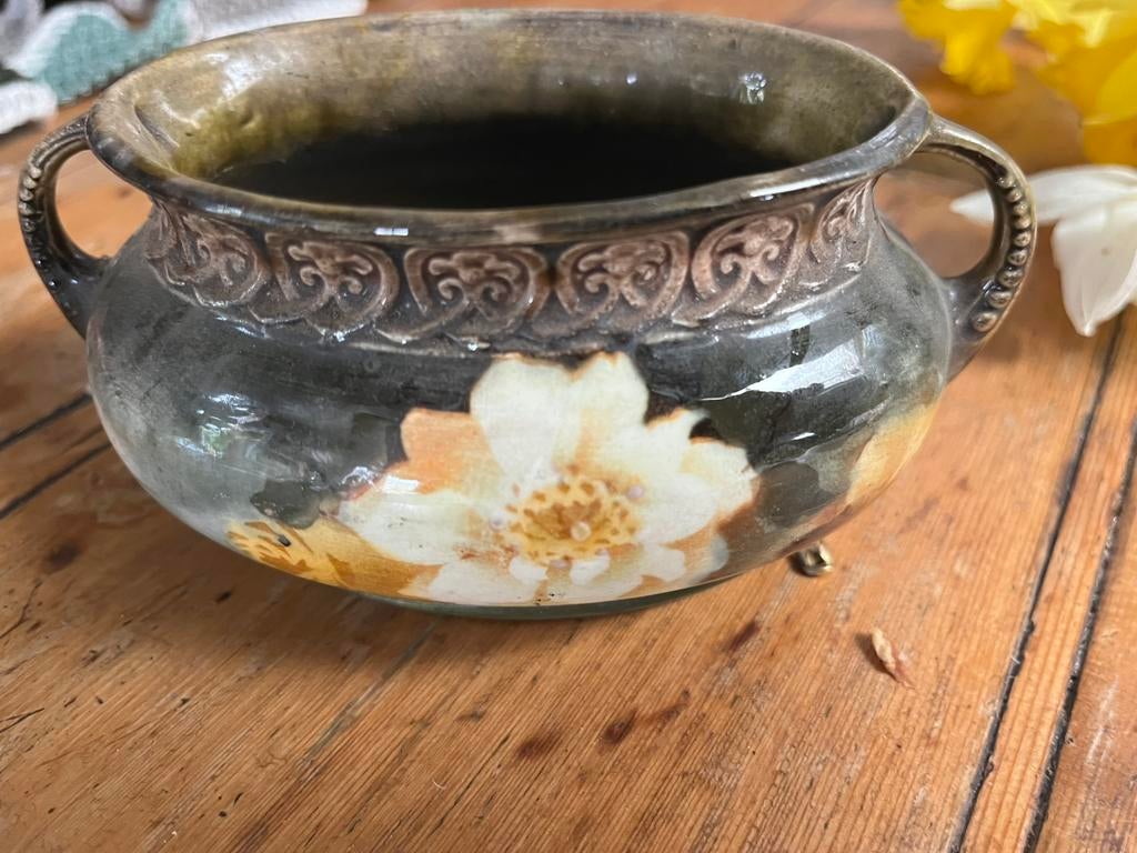 Franse antieke art nouveau jardinière, Ophalen of Verzenden