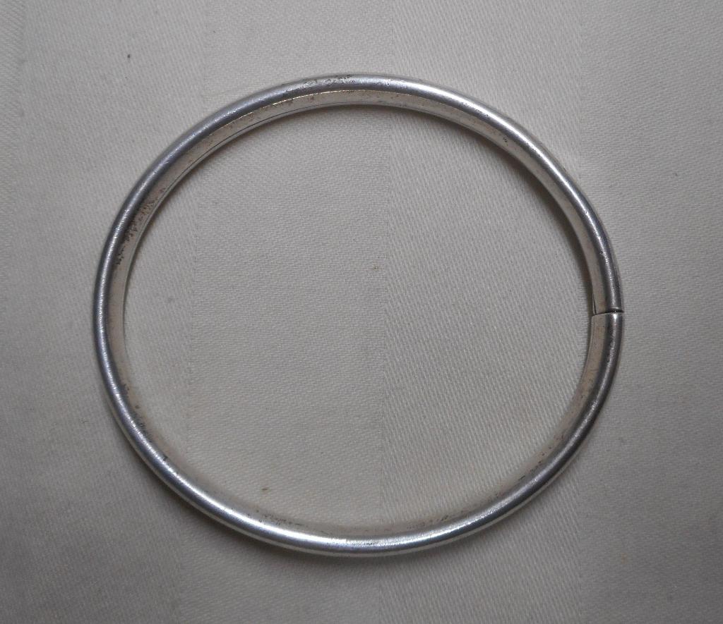Zilveren vintage slavenarmband nr.2035, Sieraden, Tassen en Uiterlijk, Armbanden, Verzenden, Gebruikt, Zilver, Zilver