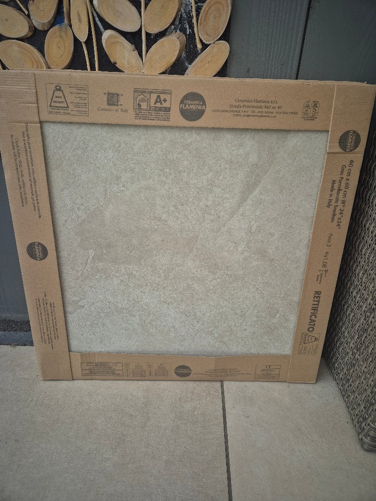 Badkamertegels 60x60 Ceramica flamina Gres Porcellanato, Ophalen, 60 cm of meer, Nieuw, Minder dan 5 m²