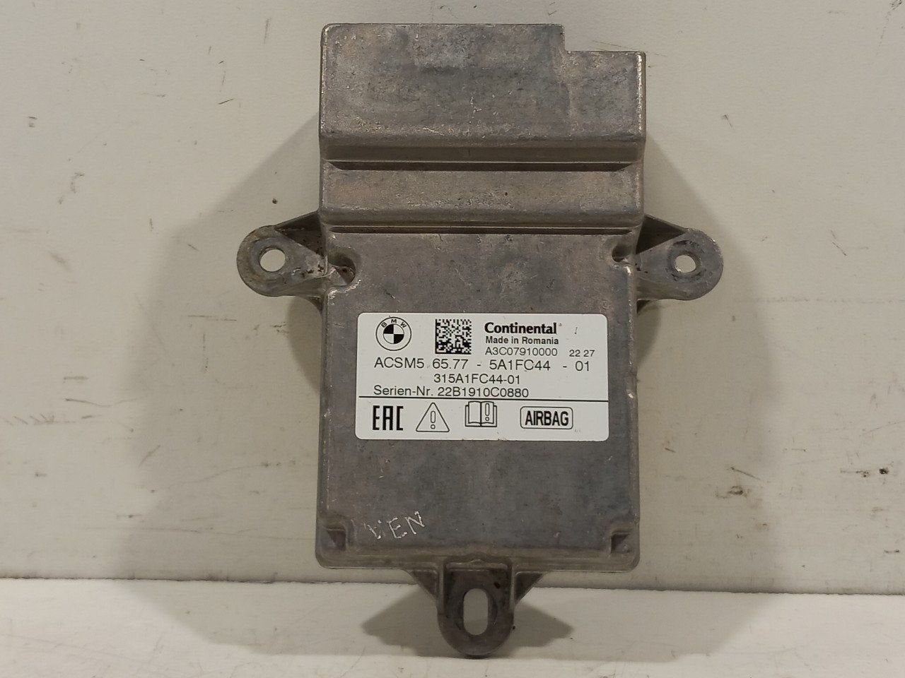 Airbag module BMW 3 serie, Auto-onderdelen, Onderdelen@venauto.nl, Van der Ven Autorecycling B.V., Gebruikt, Ettenseweg 76, 4706 PB Roosendaal, The Netherlands