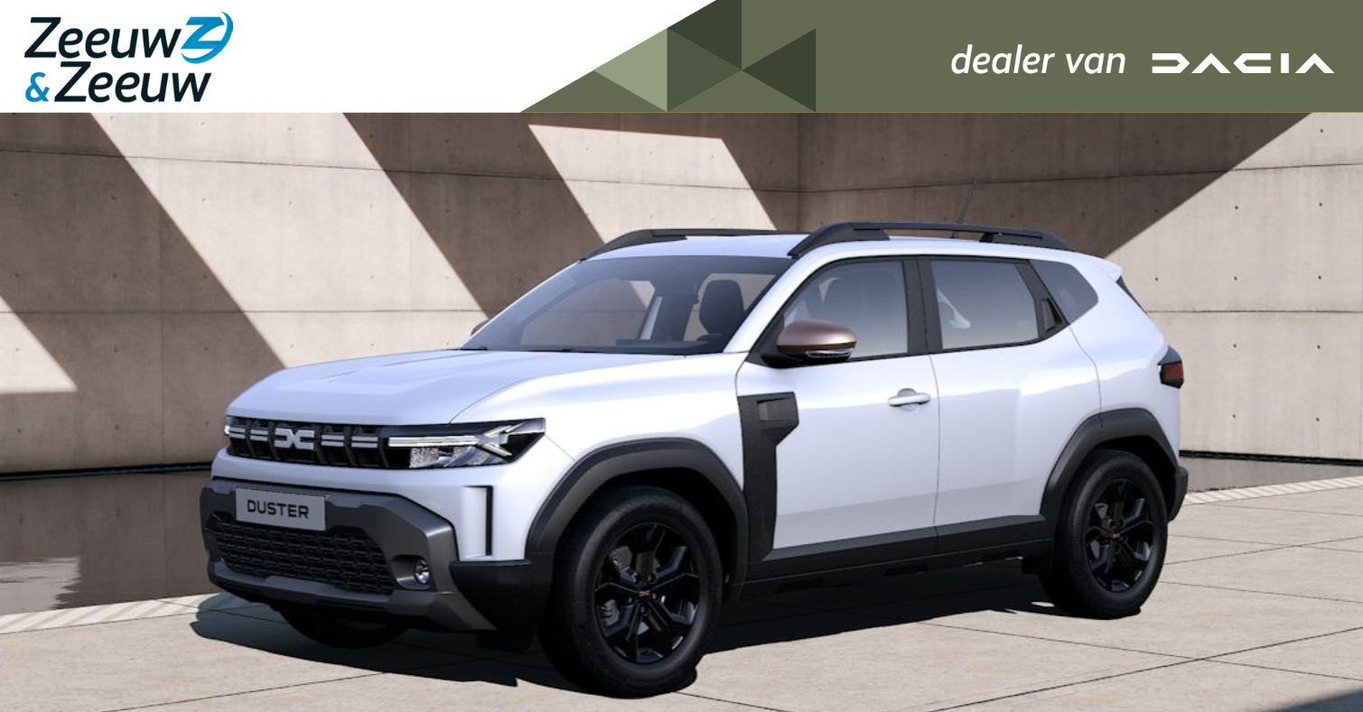 Dacia Duster Extreme mild Hybrid 140 | Nu uit voorraad lever, Auto's, Voorwielaandrijving, 1199 cc, Wit, Bedrijf