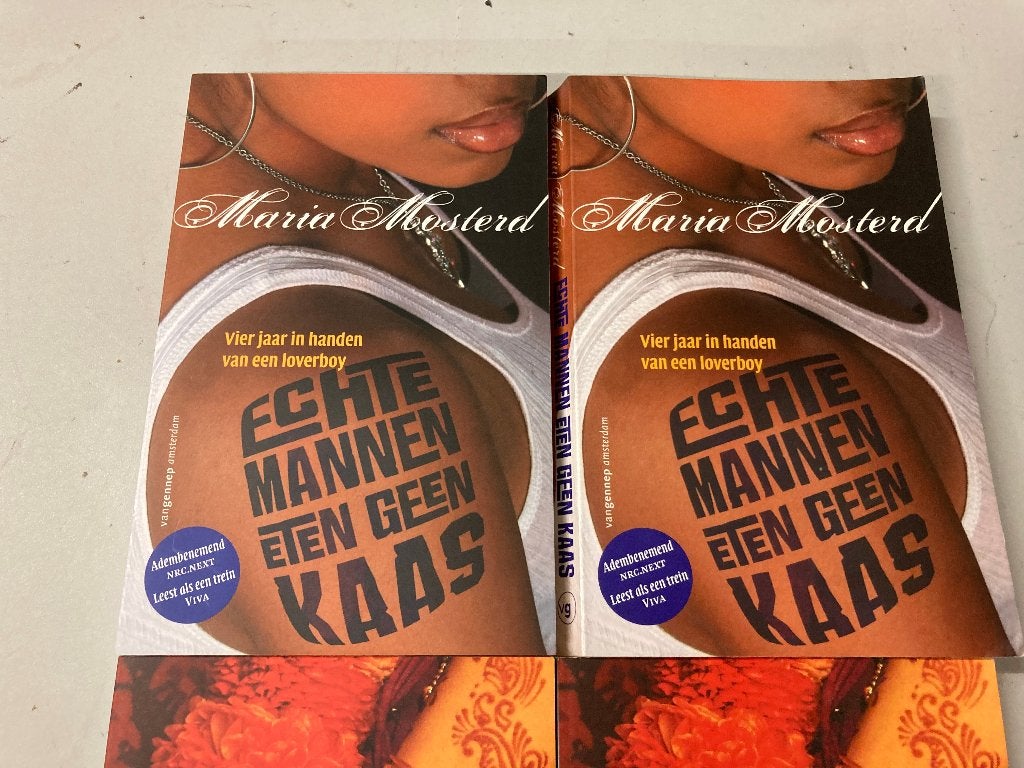 T.K. Echte mannen eten geen kaas en Poppenkraam M. Mosterd, Ophalen of Verzenden, Gelezen, Maria Mosterd, Non-fictie